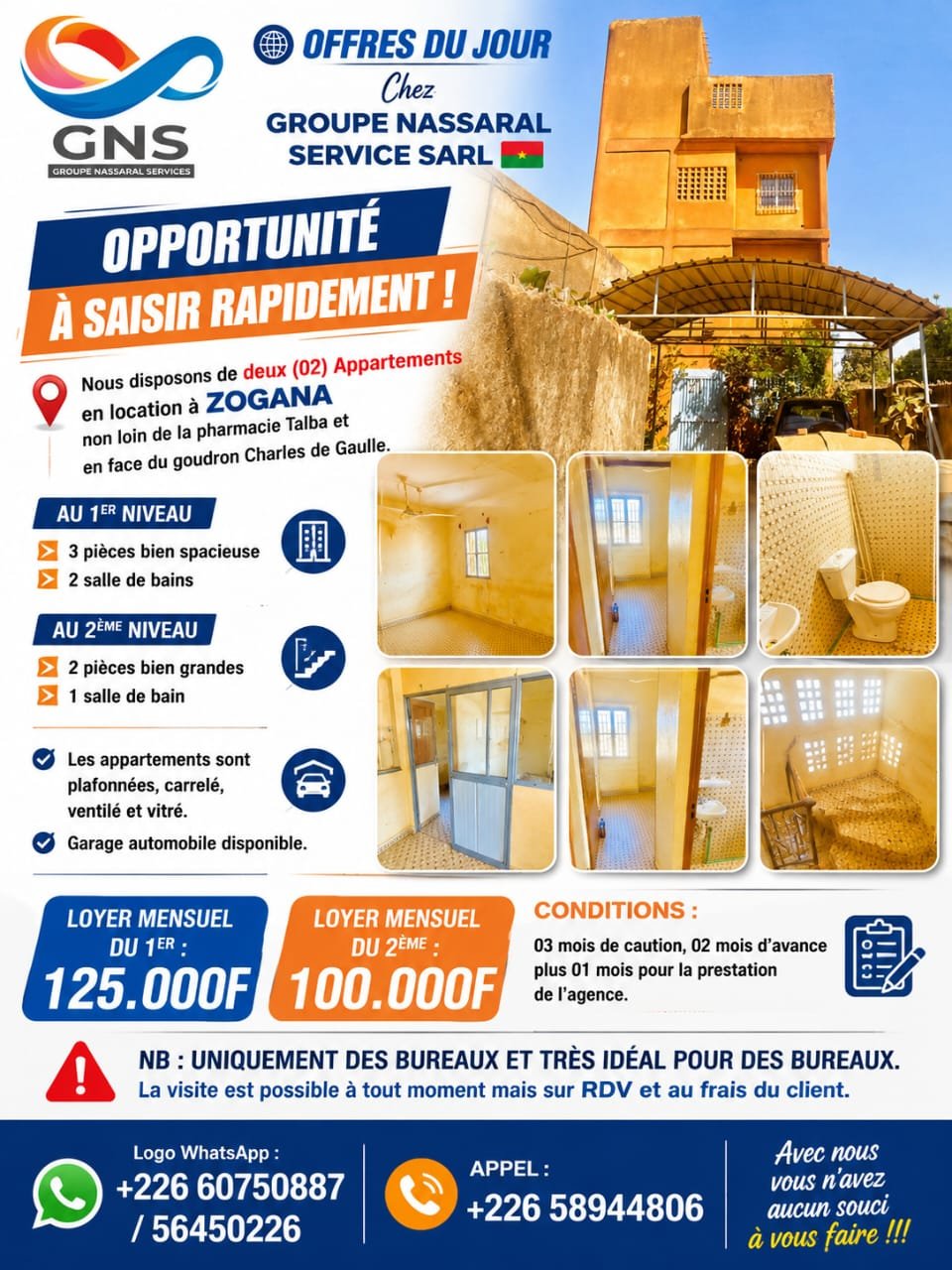 IMMEUBLE EN LOCATION