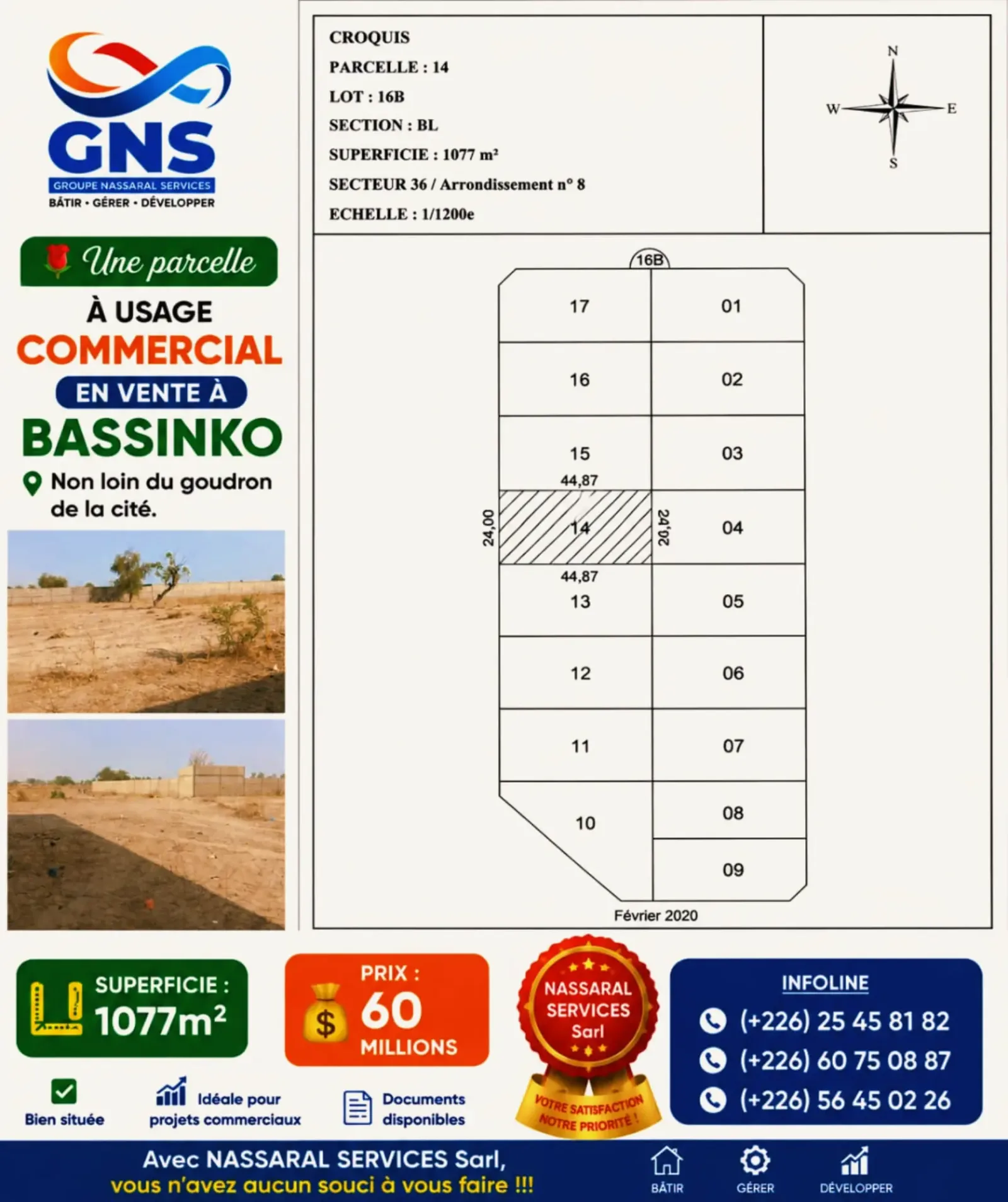 ZONE COMMERCIALE EN VENTE À BASSINKO